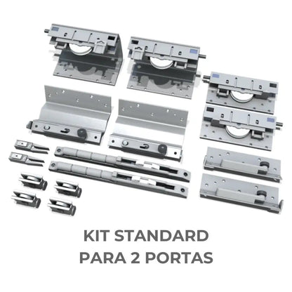 Sistema Para Portas Deslizantes Royal Standard SS200 | Para 2 Portas | 25Kg a 50Kg - Sistemas Deslizantes