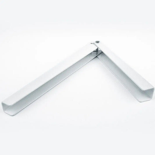 Suporte Aco Dobravel U Duplo Branco 280mm - 40Kg - 4621028023 - Suportes