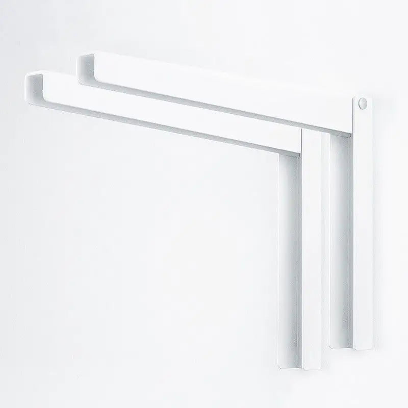 Suporte Aco Dobravel U Duplo Branco 380mm - 40Kg - Suportes