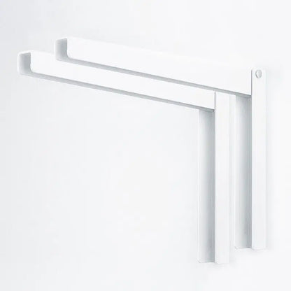 Suporte Aco Dobravel U Duplo Branco 380mm - 40Kg - Suportes
