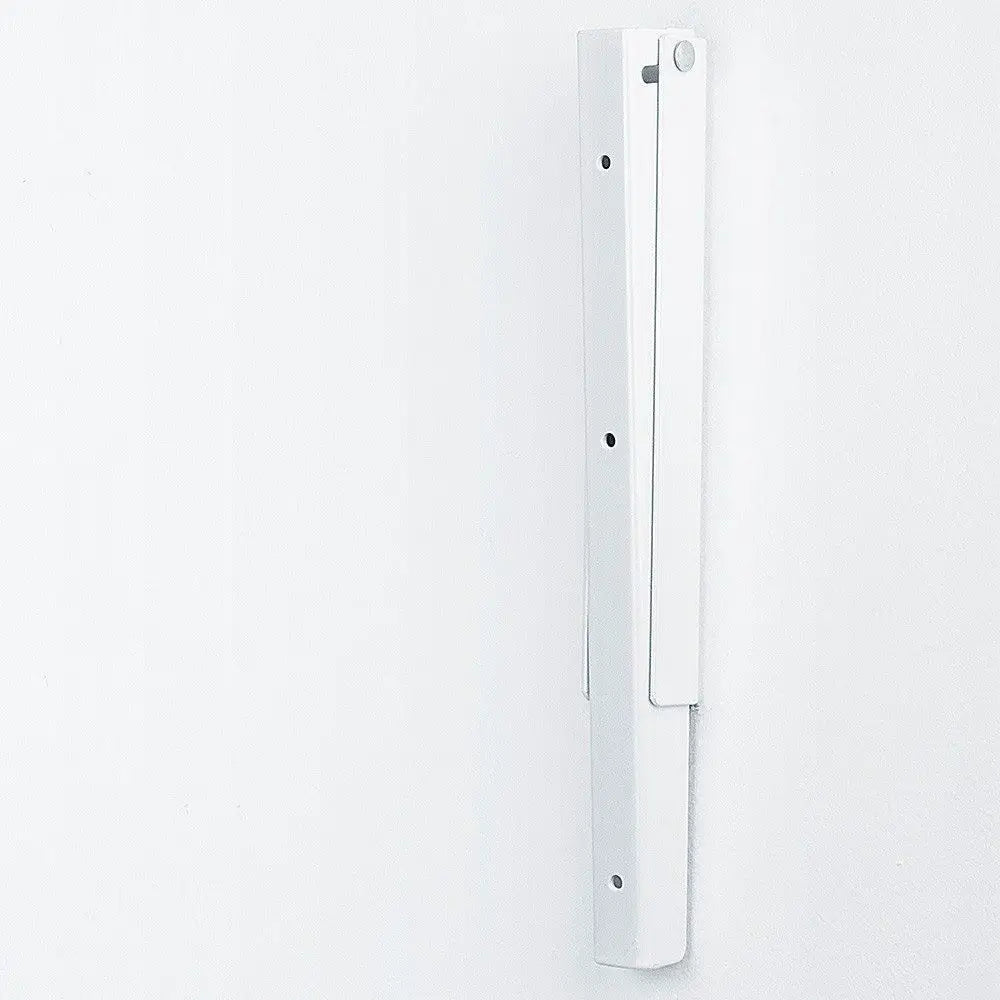 Suporte Aco Dobravel U Duplo Branco 380mm - 40Kg - Suportes