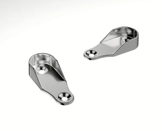 Suporte Cabideiro Oblongo Cromado - HD | 01 Unidade - Acessórios