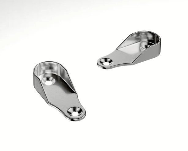 Suporte Cabideiro Oblongo Cromado - HD | 01 Unidade - Acessórios