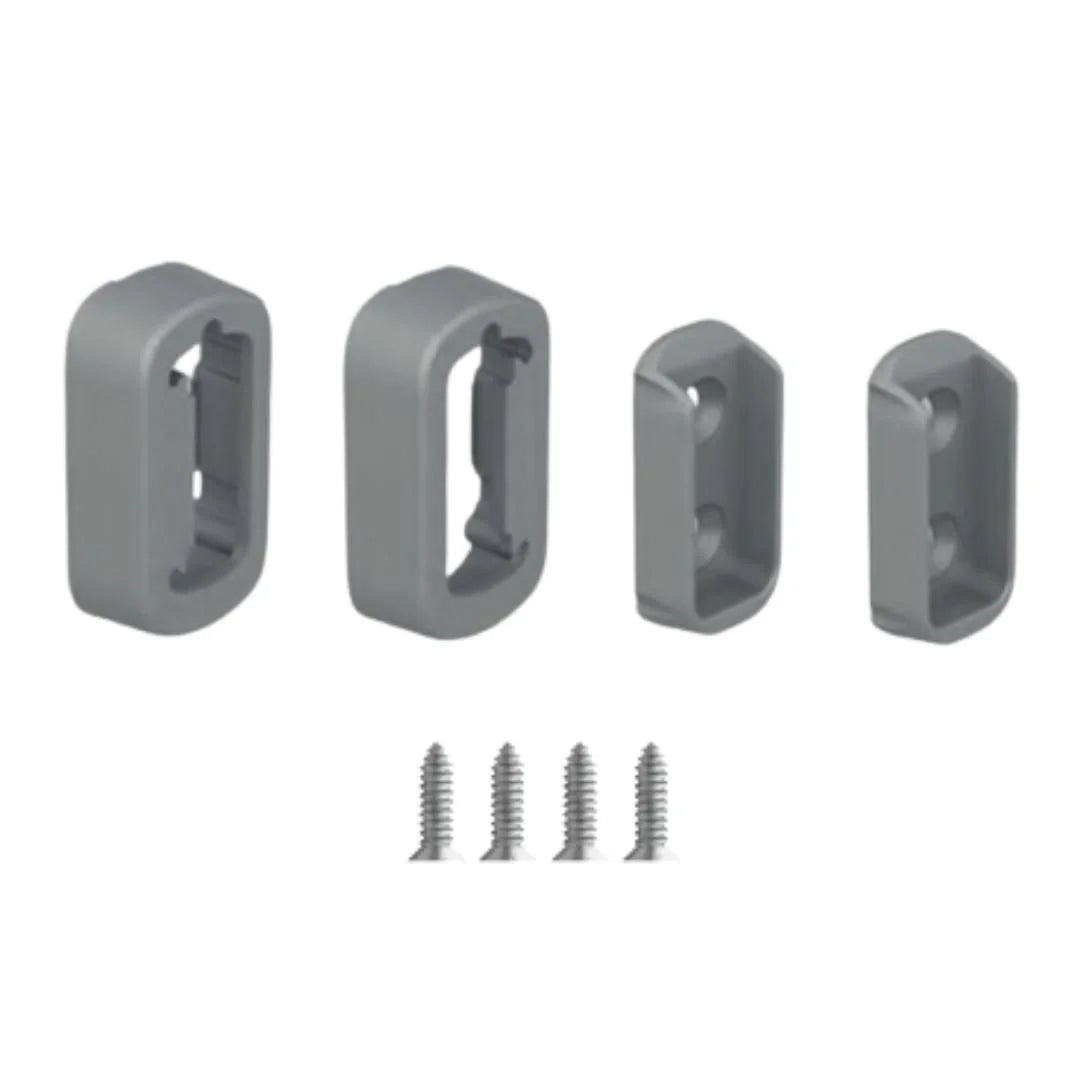 Suporte Lateral p/ Cabideiro Vesto | Titânio | Par - Acessórios