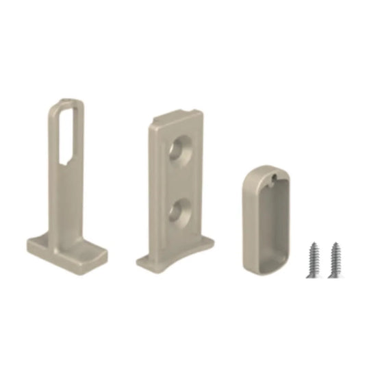 Suporte Topo e Ponteira p/ Cabideiro Vesto | Champagne Claro | 01 Unidade - Acessórios