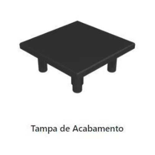 KIT TAMPA ACABAMENTO (LINK) 4 UN. - AÇO CORTEN MICROTX - Acessórios