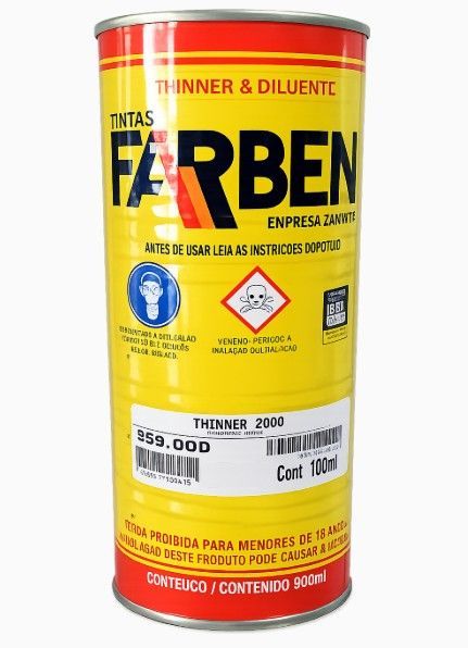 Thinner 2000 0,9 Litros - Farben - 01 Unidade - Sem Categoria