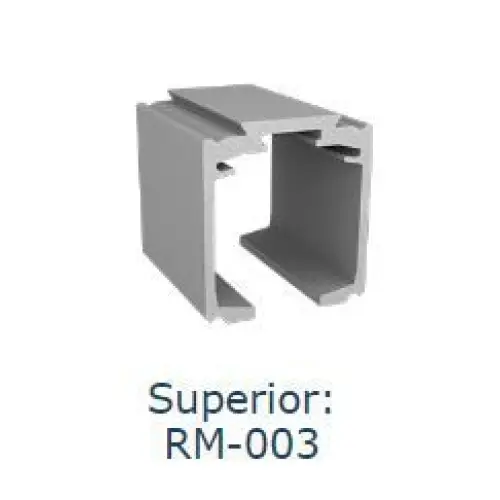 Trilho Alumínio Superior | RM-003 | Para Sistema Deslizante RO-82 | Barra 3 Metros - Perfis