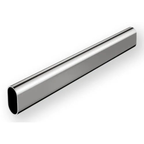 Tubo Cabideiro Oblongo Cromado 15X30X0,5X3000mm - HD HD FERRAGENS