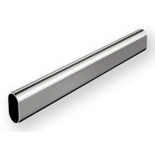 Tubo Cabideiro Oblongo Cromado 15X30X0,5X3000mm - HD HD FERRAGENS